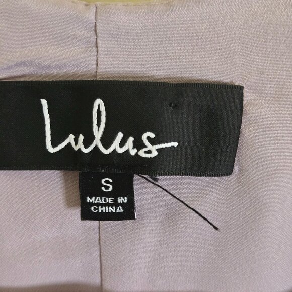 Lulus Loving You Dusty Purple Floral Maxi Wrap Dress Balloon Sheer Sleeve Size S - Picture 9 of 10